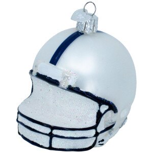 glass Penn State football helmet ornament